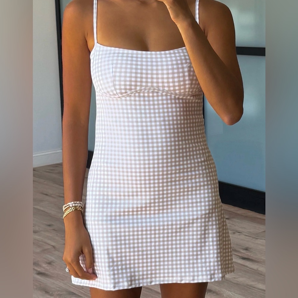 Gingham Print Active Dress